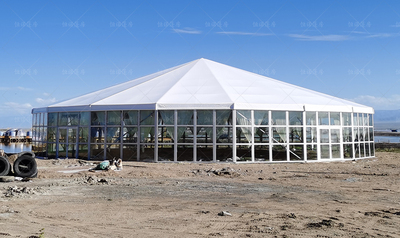 青海茶卡天空之境30米多边形铝合金篷房