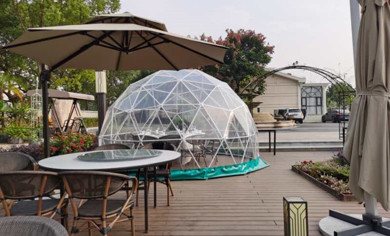 上海7米直径球形透明餐厅