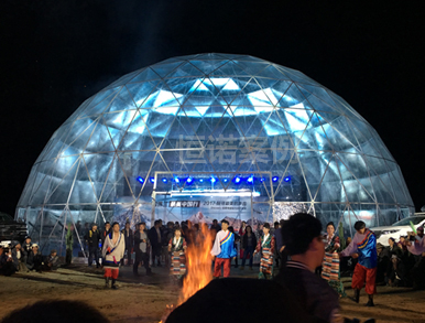25米全透明球形篷房 雪佛兰车展圆形篷房帐篷