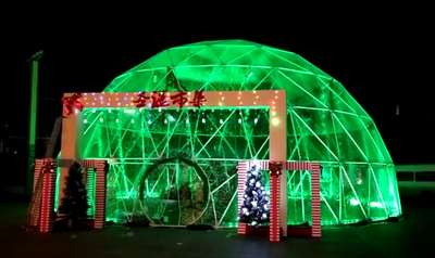 球形篷房 | 青岛圣诞节25m球形帐篷